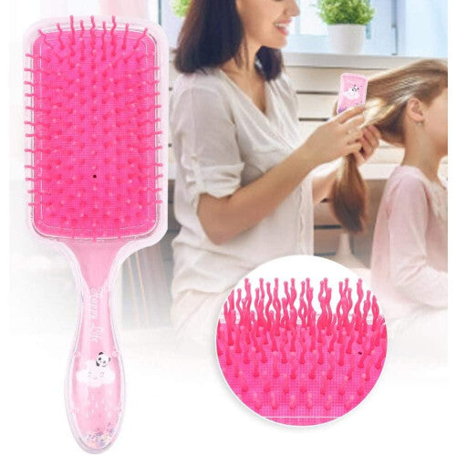 Large Paddle Brush, Hair Comb Straight Curly Air Cushion Hairstyling Comb Hair Massage Brush Detangling Hair Brush, Flat Hair Brush for Long Hair, Dry