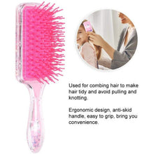 Large Paddle Brush, Hair Comb Straight Curly Air Cushion Hairstyling Comb Hair Massage Brush Detangling Hair Brush, Flat Hair Brush for Long Hair, Dry