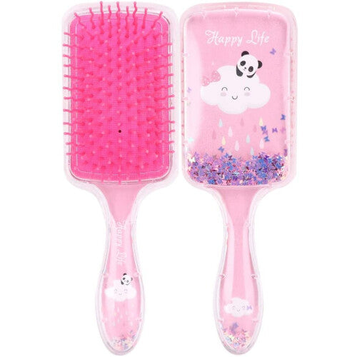 Large Paddle Brush, Hair Comb Straight Curly Air Cushion Hairstyling Comb Hair Massage Brush Detangling Hair Brush, Flat Hair Brush for Long Hair, Dry