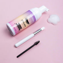 Lash Shampoo for Lash Extensions,Lashes Shampoo with Soft Brush&Mascara Wand,Eyelash Extension Cleanser