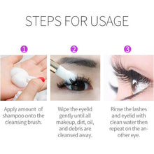 Lash Shampoo for Lash Extensions,Lashes Shampoo with Soft Brush&Mascara Wand,Eyelash Extension Cleanser