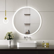 LED Bathroom Round Mirror Anti-fog Touch Warm Light