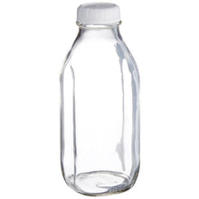 Libbey Glass Milk Bottle with Lid - 33.5 oz