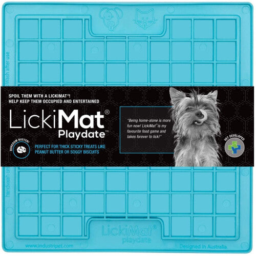 LICKIMAT Playdate Dog Turquoise