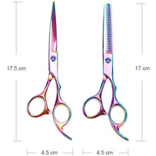 Lictin Hairdressing Scissors Hair Thinning Scissors Set and Hair Scissors, 6.0 inch + Presentation Case/Box + Black Comb +Black Hair clip