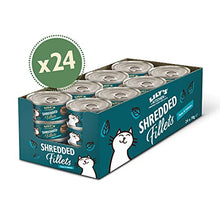 Lily's Kitchen Shredded Fillets with Tuna and Salmon - Grain Free Adult Wet Cat Food (24 Tins x 70 g)