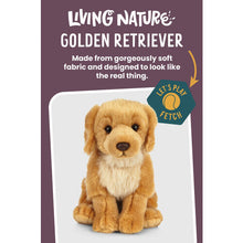 Living Nature Golden Retriever Stuffed Animal Plush Toy | Fluffy and Cuddly Dog Animal |20 cm