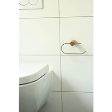 Loft Toilet Roll Holder wooden Towel holder Toilet Paper Holder Wall Mounted or Self Adhesive Hand Towel Ring for