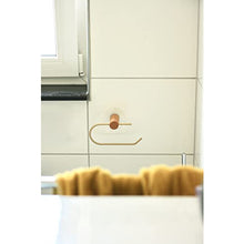 Loft Toilet Roll Holder wooden Towel holder Toilet Paper Holder Wall Mounted or Self Adhesive Hand Towel Ring for