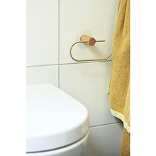 Loft Toilet Roll Holder wooden Towel holder Toilet Paper Holder Wall Mounted or Self Adhesive Hand Towel Ring for