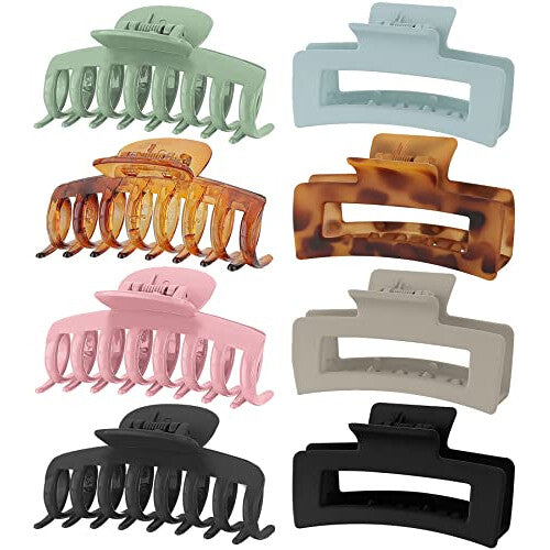 Lolalet Claw Clips 8 Colors  2 Styles Nonslip Medium Large for Women G