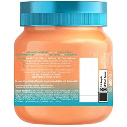 L'Oreal Elvive Dream Lengths 3-in-1 Curls Hydration Mask, for wavy to curly hair