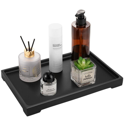 Luxspire Vanity Tray  Bathroom Tray Toilet Tank Storage Tray  Resin Kitchen Sink Trays  Vanity Countertop Organizer for Candles