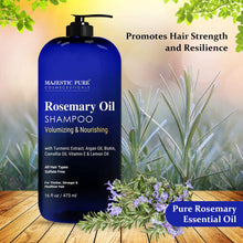 Majestic Pure Rosemary Oil Shampoo for Hair Growth - Volumizing & Nour