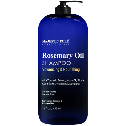 Majestic Pure Rosemary Oil Shampoo for Hair Growth - Volumizing & Nour