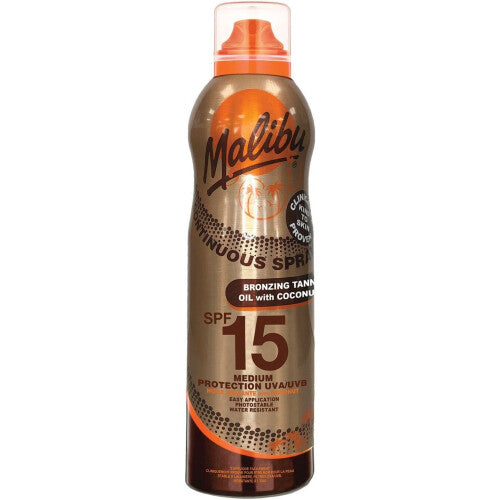 Malibu SPF15 Bronzing Oil with Coconut Spray 175ml