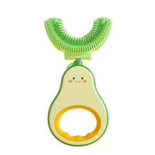 Manual children's U-shaped toothbrush, baby tooth guard, soft bristles, food grade silicone U brush head