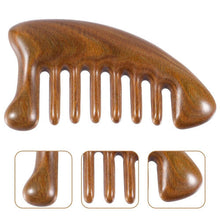 Massage Meridian Wooden Comb Anti-Static Wood Wide Tooth Hair Comb Sandalwood Head Scalp Therapy Massage Hair