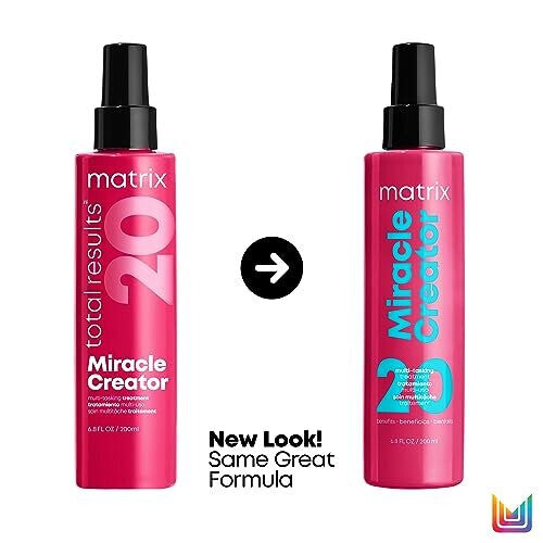 Matrix Multi-Tasking Hair Treatment, Leave-In Conditioner and Heat Protector with 20 Benefits, Total Results, Miracle Creator, 190ml