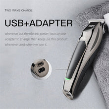 Men Hair Trimmer Clippers VGR Professional Electric Beard Trimmer Set USB Rechargeable Haircut Tool Kit