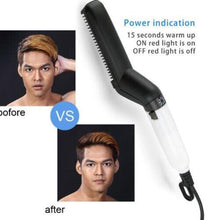 Men Quick Beard Straightener Hair Comb Curling Curler Show Tools