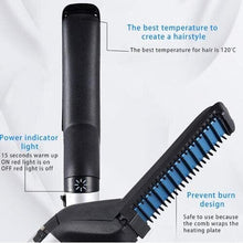 Men Quick Beard Straightener Hair Comb Curling Curler Show Tools