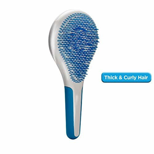 Michel Mercier Spa Brush - Detangling Hair Brush for Wet or Dry Hair (Thick Hair - Blue)