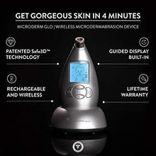 Microderm GLO Diamond Microdermabrasion Machine and Suction Tool - Clinical Micro Dermabrasion Kit for Tone Firm Skin, Advanced Home Facial Treatment