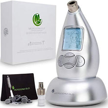 Microderm GLO Diamond Microdermabrasion Machine and Suction Tool - Clinical Micro Dermabrasion Kit for Tone Firm Skin, Advanced Home Facial Treatment