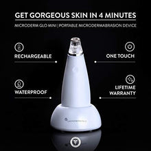 Microderm GLO MINI Diamond Microdermabrasion and Suction Tool - Best Pore Vacuum for Skin Toning - #1 Advanced Facial Treatment Machine - Promotes Col