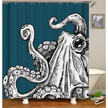 Mildew Proof Shower Curtain,Fabric Shower Curtain Bathtub Curtain?Octopus Monster Shower Curtain 150x180cm