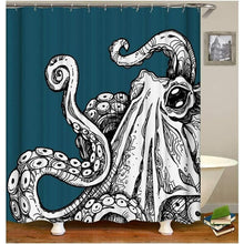 Mildew Proof Shower Curtain,Fabric Shower Curtain Bathtub Curtain?Octopus Monster Shower Curtain 150x180cm