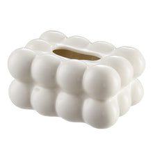 (Milk White) Stylish Ceramic Tissue Box