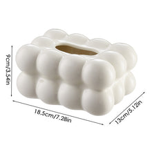 (Milk White) Stylish Ceramic Tissue Box