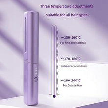 Mini Hair Straightener, Portable Cordless Hair Straightener