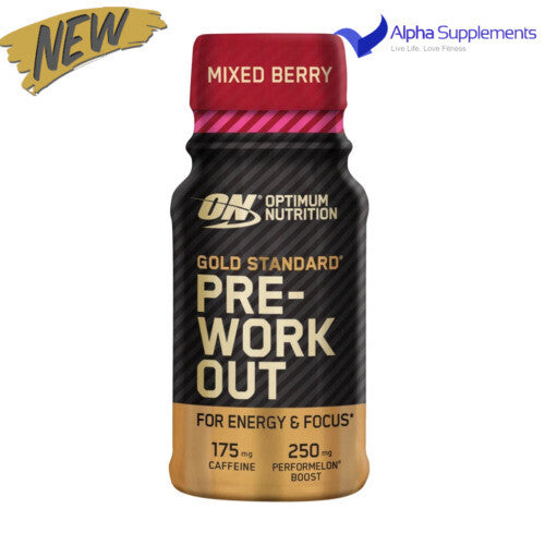 (Mixed Berry) ON Optimum Nutrition Pre Workout Shots Gold 12x60