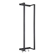 Modern Carbon Steel Wall Mounted Towel Rack with Hooks