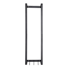 Modern Carbon Steel Wall Mounted Towel Rack with Hooks