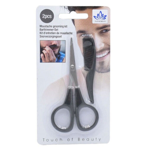 Moustache Scissors Beard Scissor Comb Facial Hair Eyebrows Grooming