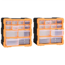 Multi-drawer Organisers with 12 Drawers 2 pcs 26.5x16x26 cm