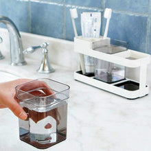 Multifunctional 4-slot toothbrush holder