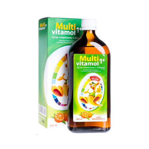 Multivitamol 1+ syrop witaminowy z żelazem dla dzieci od 1 roku - 500 ml