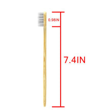 N-amboo Super Soft Toothbrush Bamoo Toothbrush 10000 Nano Bristles White Extra Soft Bristles Pack of 8