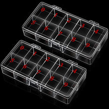 Nail Box Empty Nail Tips Organizer Storage Fingernail Storage Case