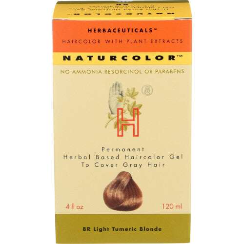 naturcolor Haircolor Hair Dye - Light Turmeric Blonde, 4 Ounce (8R)