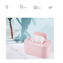 New Baby Wipe Warmer Heater Wet Towel Dispenser Napkin Heating Box Home/Car Use Mini Wipe Warmer Case Wipes Pink