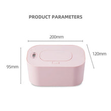 New Baby Wipe Warmer Heater Wet Towel Dispenser Napkin Heating Box Home/Car Use Mini Wipe Warmer Case Wipes Pink