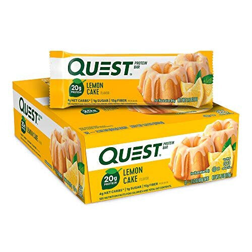 New Quest Nutrition Lemon Cake Bar, 12 Count