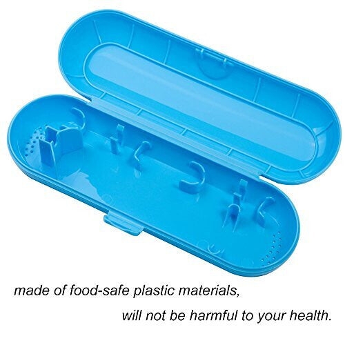 Nincha Portable Replacement Plastic Electric Toothbrush Travel Case for Oral-B Pro Series Blue