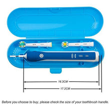 Nincha Portable Replacement Plastic Electric Toothbrush Travel Case for Oral-B Pro Series Blue